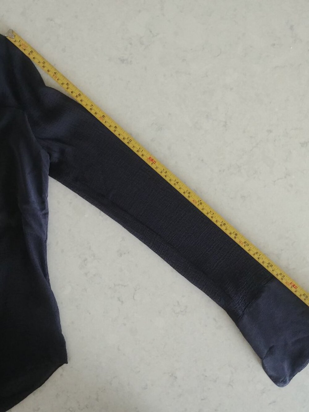 T by Alexander Wang 100% silk semi sheer black button down shirt top Small - Picture 14 of 16